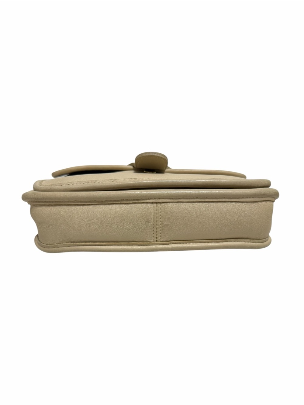Coach Solid Tan Leather Crossbody Handbag - Picture 5 of 8